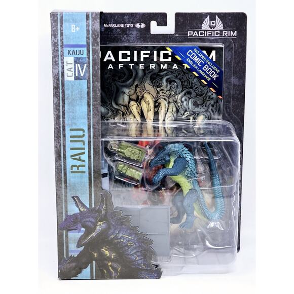 McFarlane Pacific Rim 10 Yrs RAIJU - Kaiju CAT IV - Wave 1 Figure & Comic Set - Picture 1 of 15